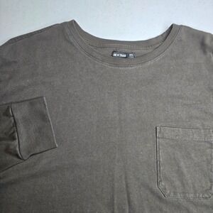 LINE OF TRADE Long Sleeve Pocket T-shirt 2XL Olive Gray Urban Outfitters - 2762
